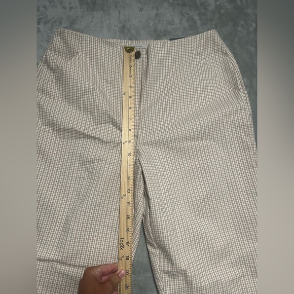 Worthington Slim Ankle Pants Women’s 10 High Rise Plaid NWT - Picture 9 of 10
